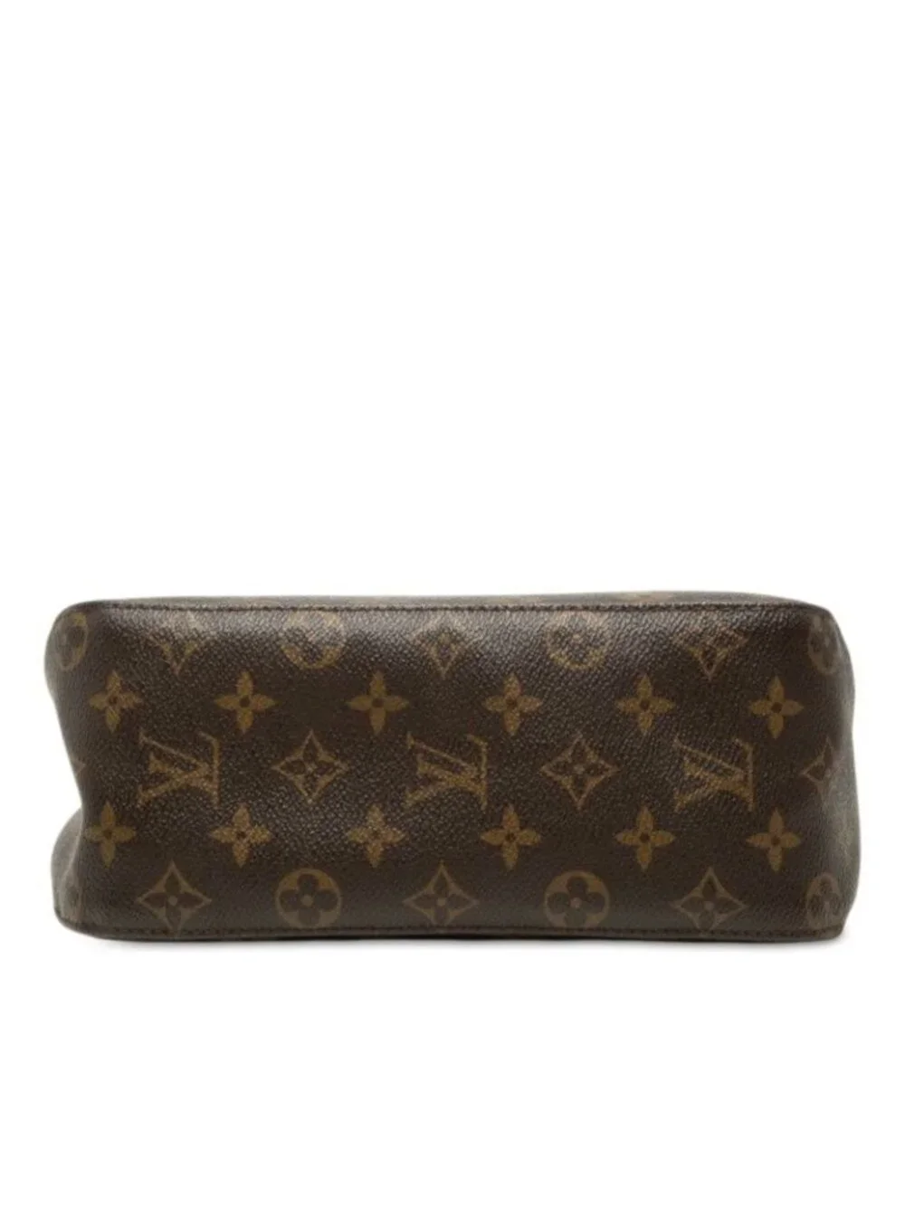 Louis Vuitton Monogram Looping MM Shoulder Bag Brown Leather